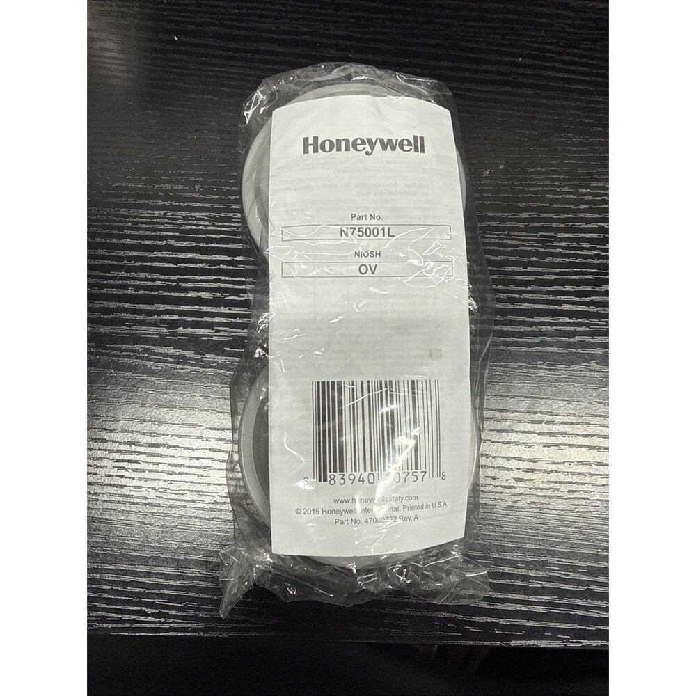 Honeywell 75001L Organic Vapor Replacement Respirator Cartridge Filter SEALED